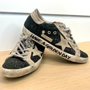 Golden goose super star sparkle sneakers